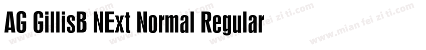 AG GillisB NExt Normal Regular字体转换
